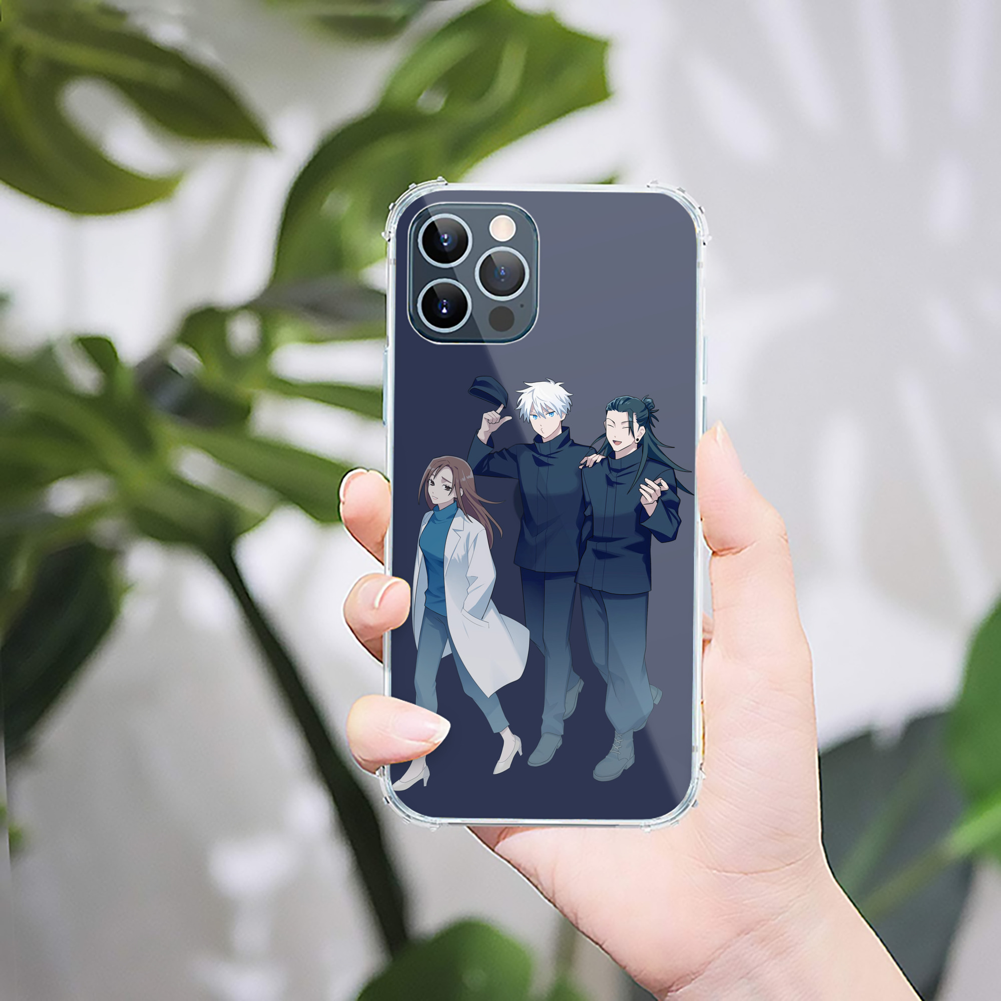 （画像用） 呪術廻戦 Jujutsu Kaisen 【iPhone 12シリーズ対応】透明スマホケース（クリアソフトケース）